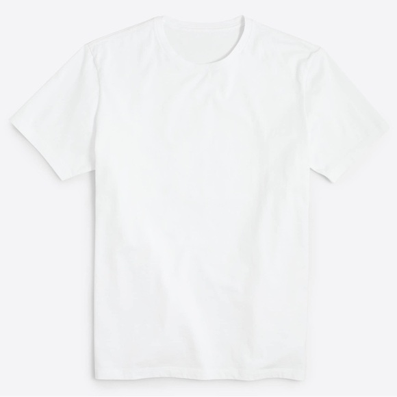 J.Crew Men’s Washed Cotton White Crewneck T-Shirt Size Large NWT Classic Fit - Picture 4 of 10